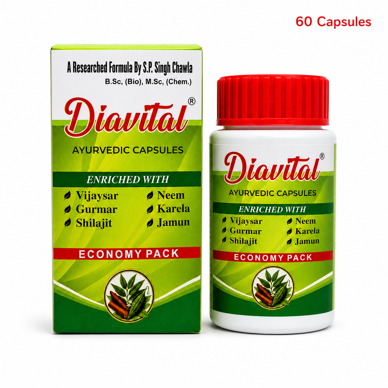 Diavital 60 Capsules pack - Image 2